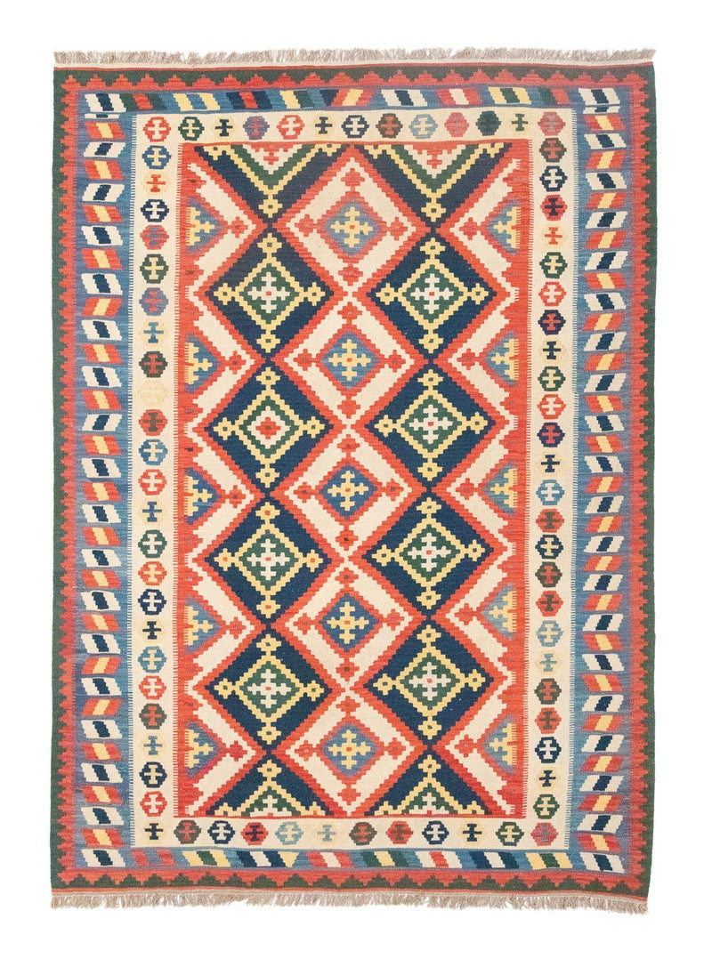 Kelim Carpet - orientalisk matta - 300 x 205 cm - orange
