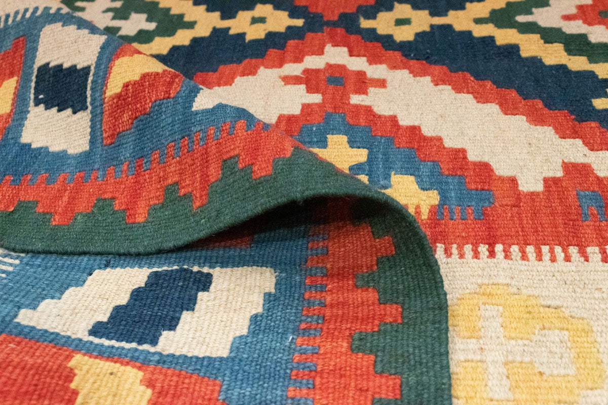 Kelim Carpet - orientalisk matta - 300 x 205 cm - orange