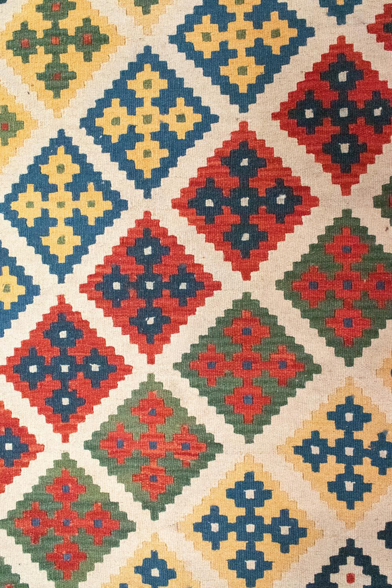 Kelim Carpet - orientalisk matta - 290 x 203 cm - flerfärgad