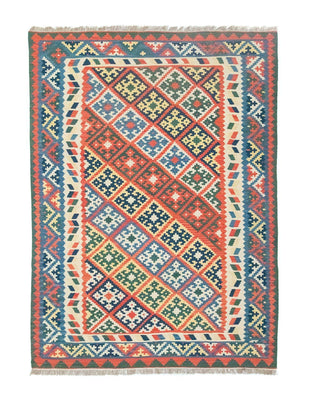 Kelim Carpet - orientalisk matta - 297 x 207 cm - orange