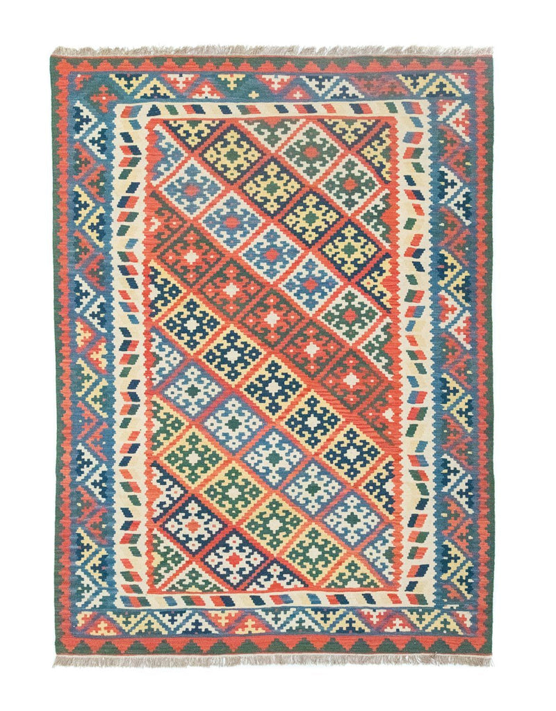 Kelim Carpet - orientalisk matta - 297 x 207 cm - orange