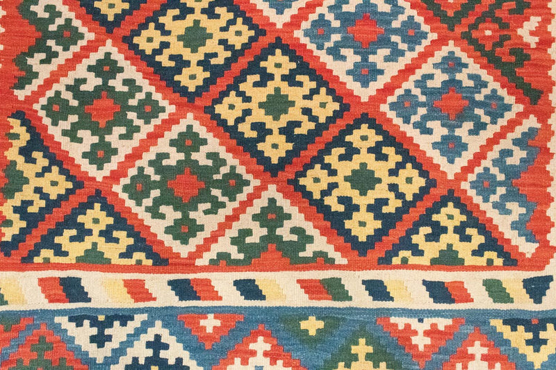 Kelim Carpet - orientalisk matta - 297 x 207 cm - orange