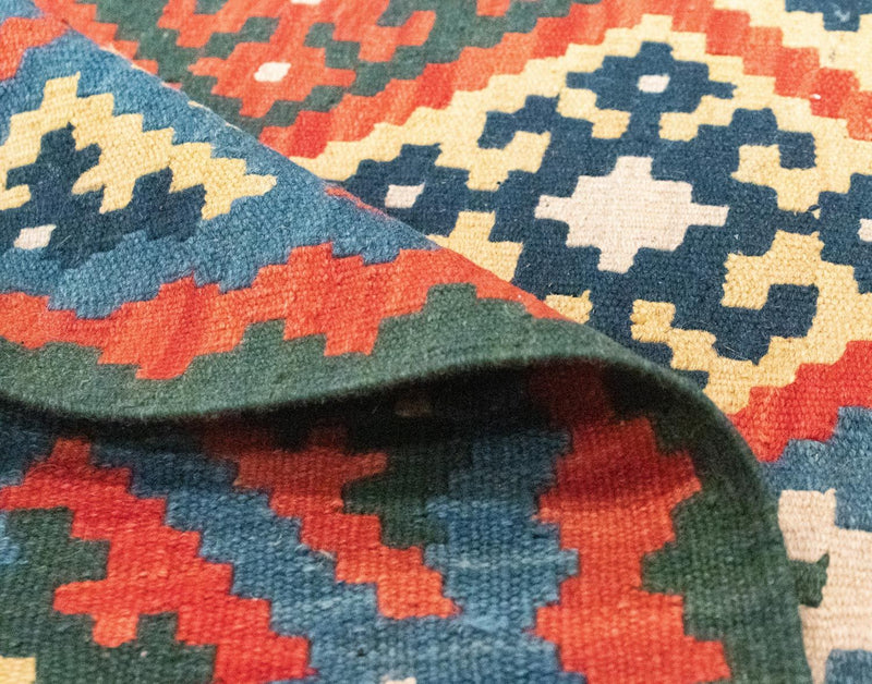 Kelim Carpet - orientalisk matta - 297 x 207 cm - orange