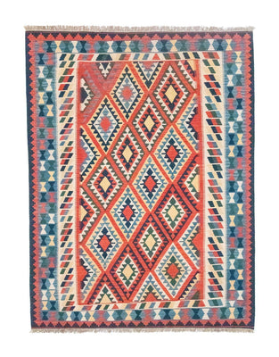 Kelim Carpet - orientalisk matta - 293 x 205 cm - orange