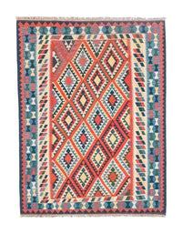 Kelim Carpet - orientalisk matta - 293 x 205 cm - orange