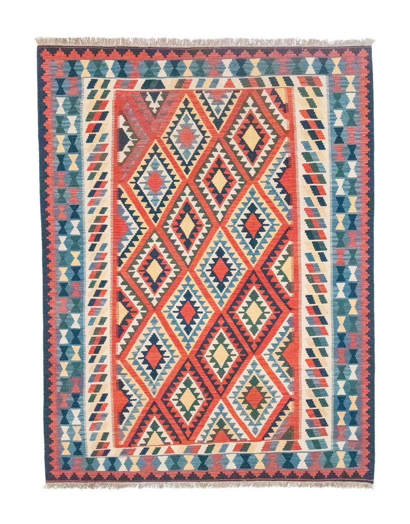 Kelim Carpet - orientalisk matta - 293 x 205 cm - orange