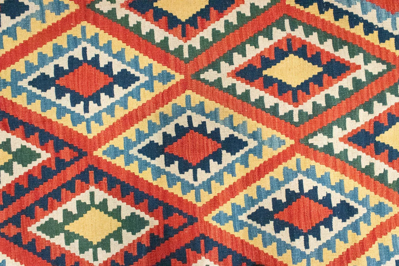 Kelim Carpet - orientalisk matta - 293 x 205 cm - orange