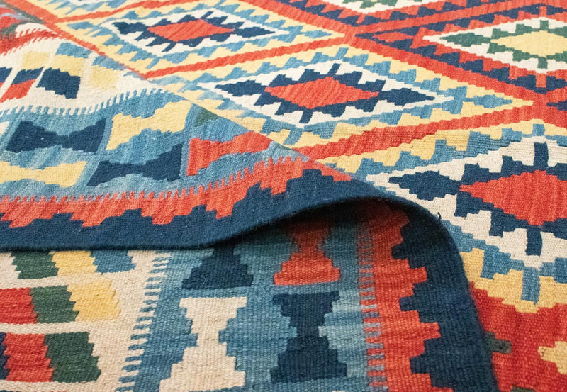 Kelim Carpet - orientalisk matta - 293 x 205 cm - orange