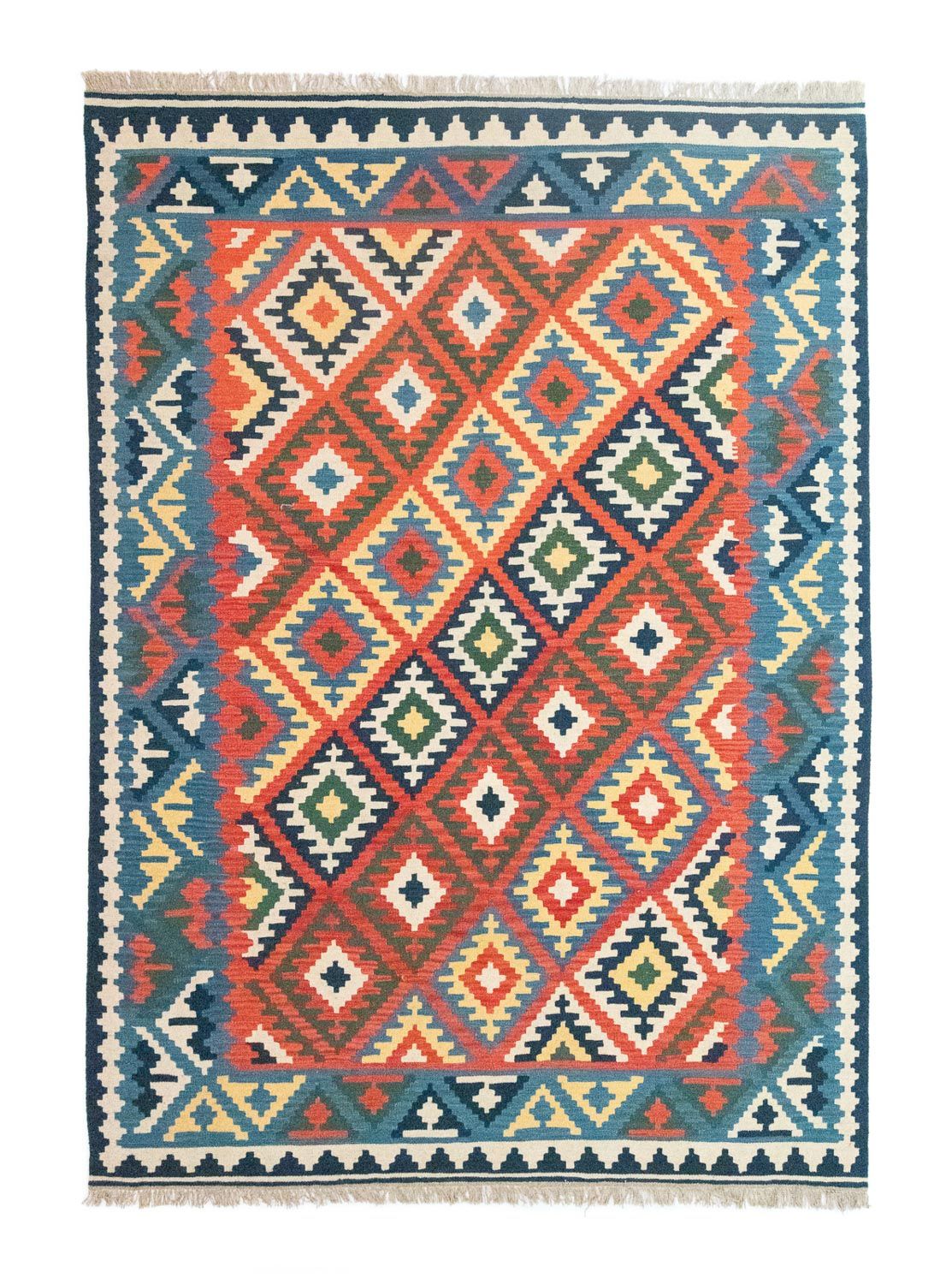 Kelim Carpet - orientalisk matta - 300 x 204 cm - orange