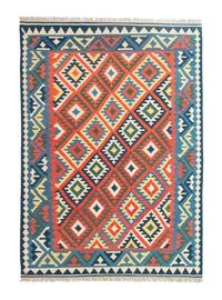Kelim Carpet - orientalisk matta - 300 x 204 cm - orange
