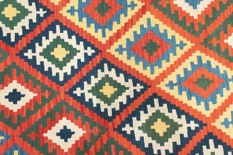 Kelim Carpet - orientalisk matta - 300 x 204 cm - orange