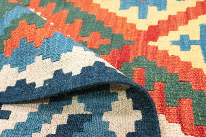 Kelim Carpet - orientalisk matta - 300 x 204 cm - orange