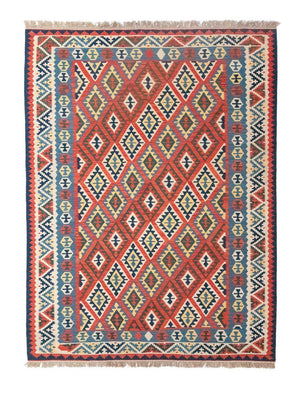Kelim Carpet - orientalisk matta - 290 x 211 cm - röd