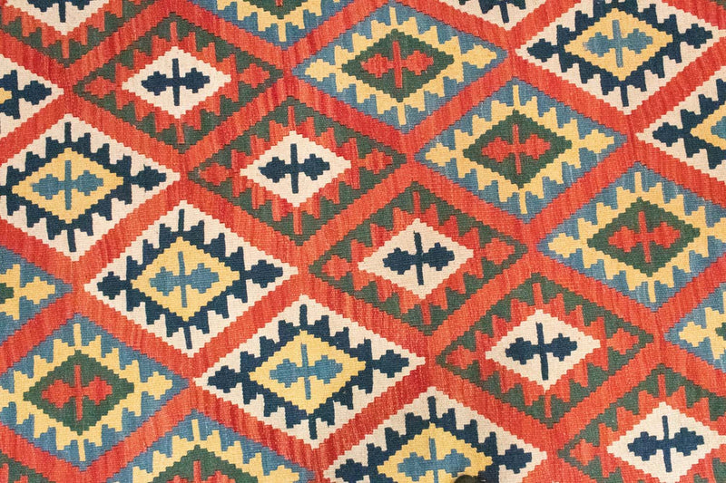 Kelim Carpet - orientalisk matta - 290 x 211 cm - röd