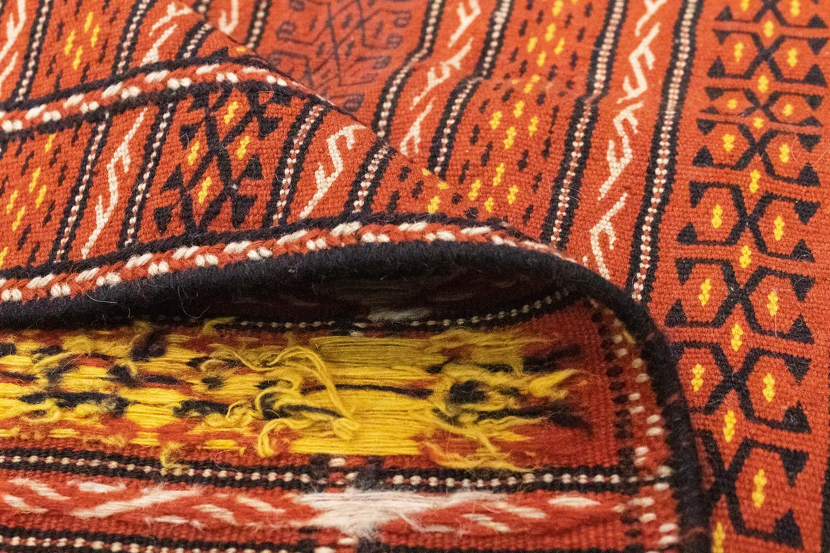 Kelim Carpet - orientalisk matta - 235 x 165 cm - orange