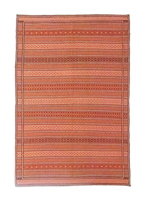 Kelim Carpet - orientalisk matta - 244 x 173 cm - orange