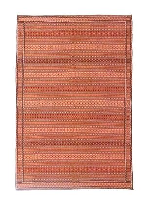 Kelim Carpet - orientalisk matta - 244 x 173 cm - orange