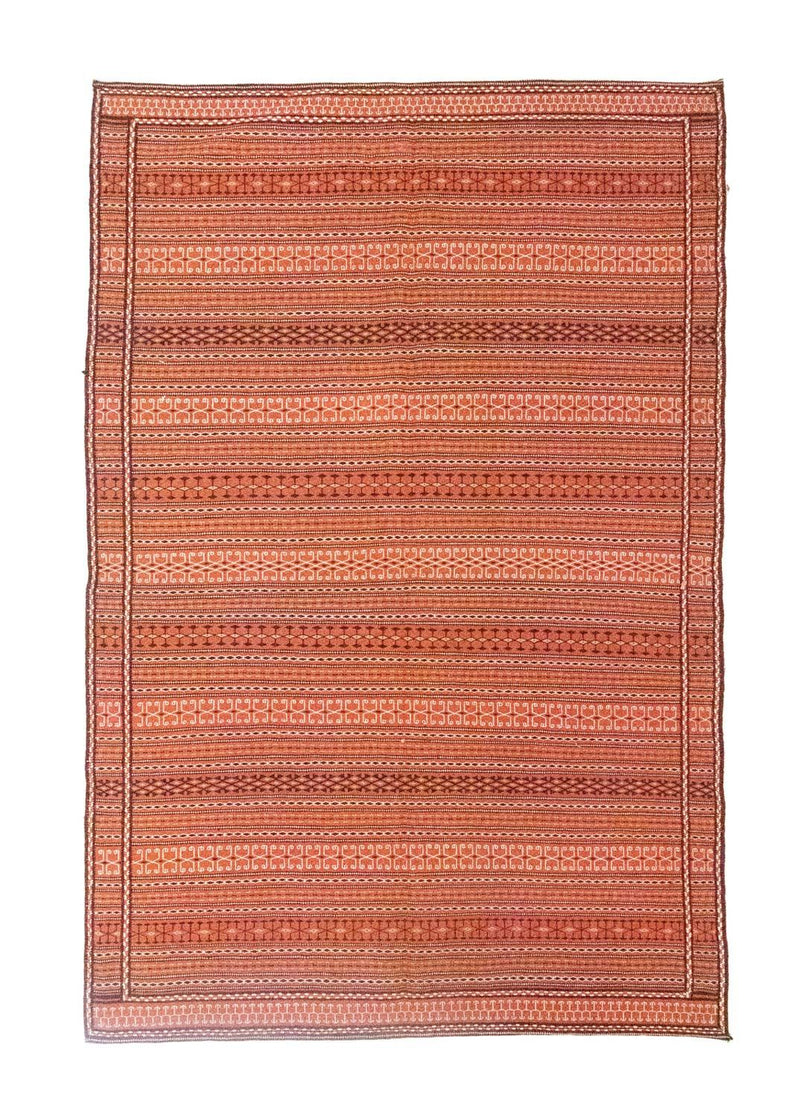 Kelim Carpet - orientalisk matta - 244 x 173 cm - orange