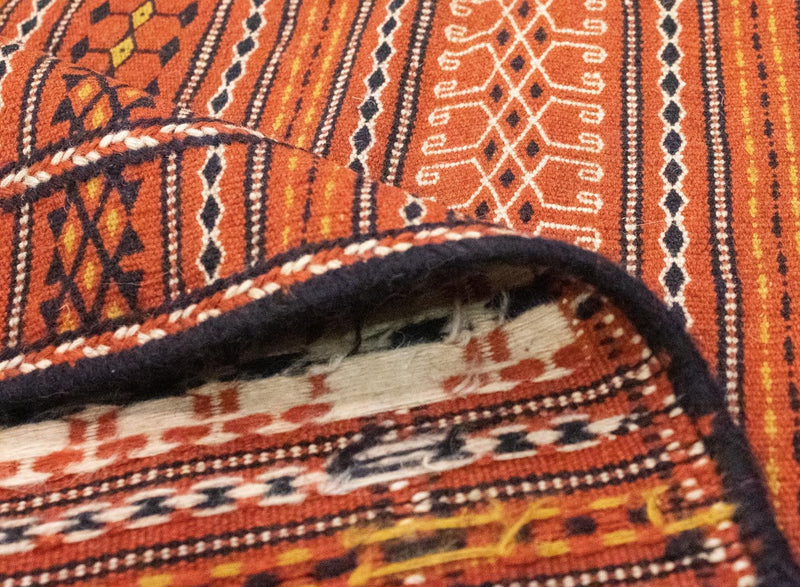 Kelim Carpet - orientalisk matta - 244 x 173 cm - orange