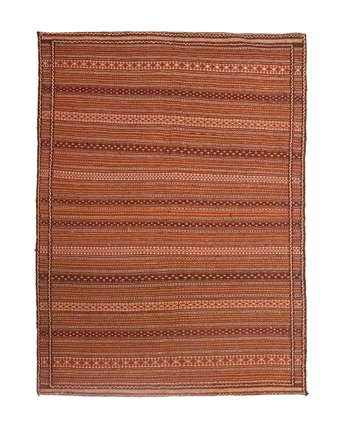 Kelim Carpet - orientalisk matta - 223 x 166 cm - brun