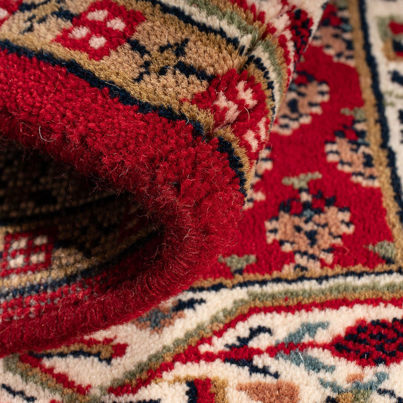 Orientalisk matta - Mir - Indus - 90 x 60 cm - mörkröd