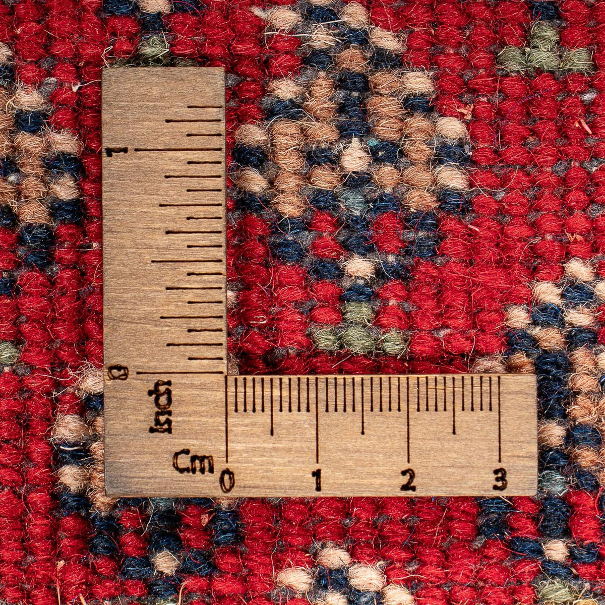 Orientalisk matta - Mir - Indus - 90 x 60 cm - mörkröd