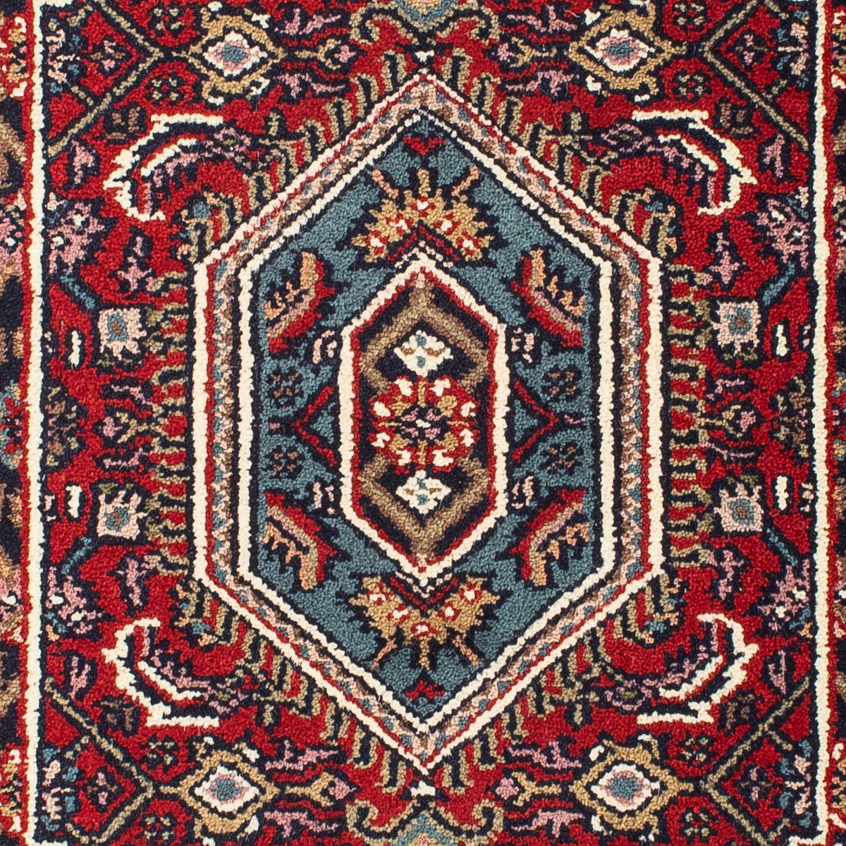 Orientaliska mattor - Bijar - Indus - 90 x 60 cm - mörkröd
