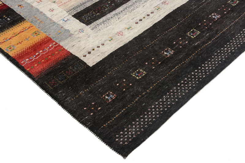 Gabbeh-mattan - Loribaft Indus - 241 x 175 cm - flerfärgad