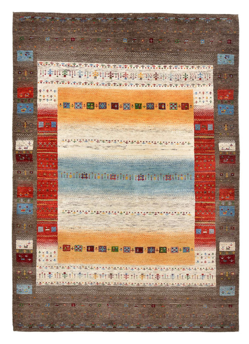 Gabbeh-mattan - Loribaft Indus - 203 x 146 cm - flerfärgad