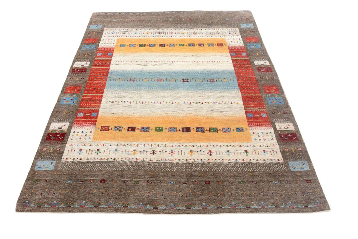 Gabbeh-mattan - Loribaft Indus - 203 x 146 cm - flerfärgad
