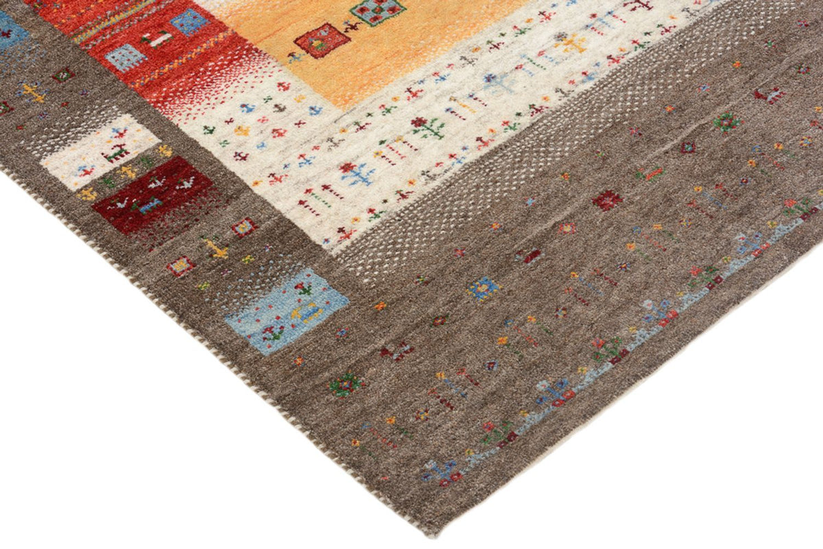 Gabbeh-mattan - Loribaft Indus - 203 x 146 cm - flerfärgad