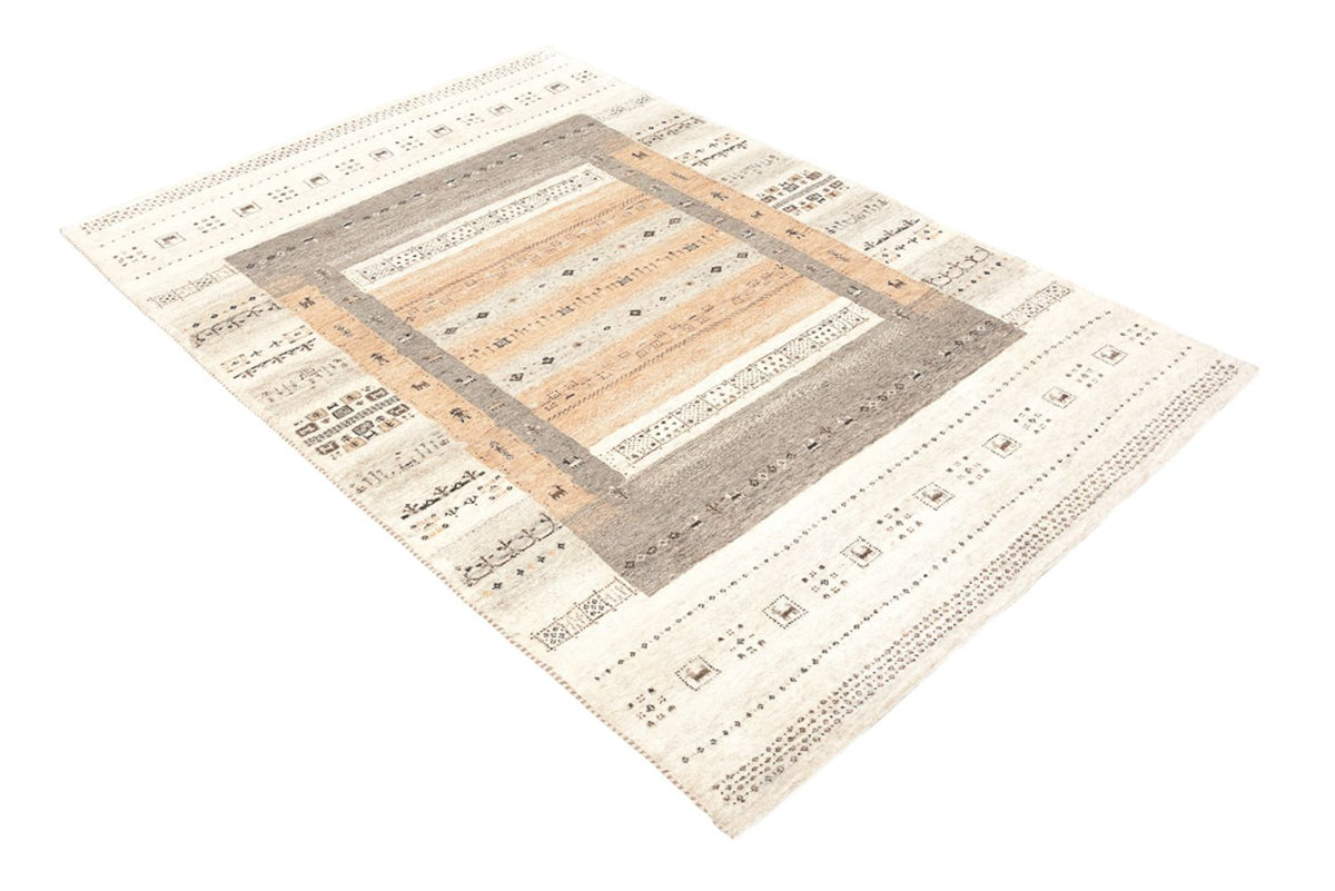 Gabbeh-mattan - Loribaft Indus - 201 x 140 cm - mörk beige