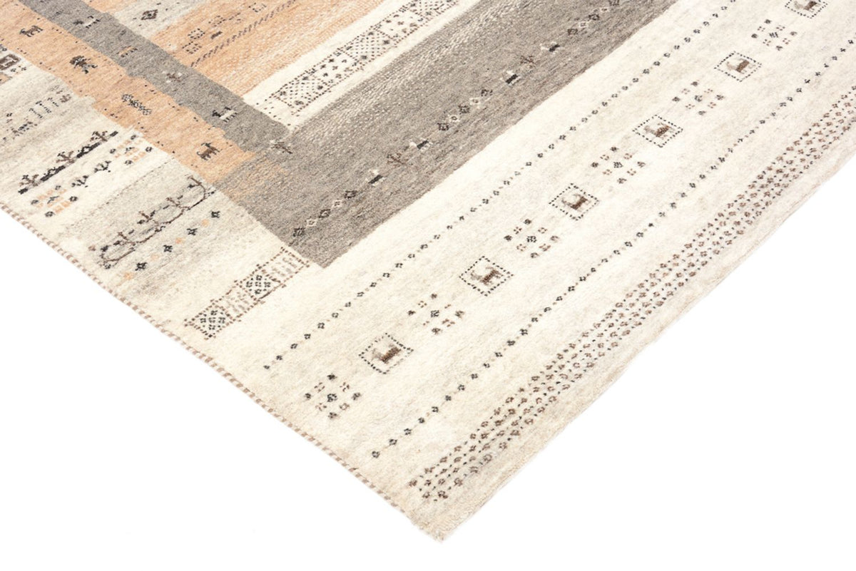 Gabbeh-mattan - Loribaft Indus - 201 x 140 cm - mörk beige