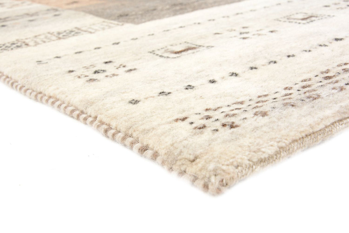 Gabbeh-mattan - Loribaft Indus - 201 x 140 cm - mörk beige
