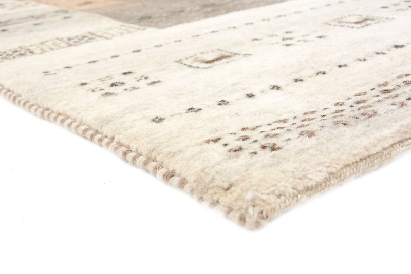 Gabbeh-mattan - Loribaft Indus - 201 x 140 cm - mörk beige