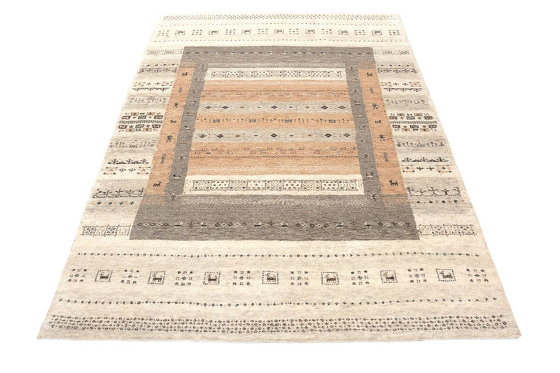 Gabbeh-mattan - Loribaft Indus - 299 x 205 cm - mörk beige
