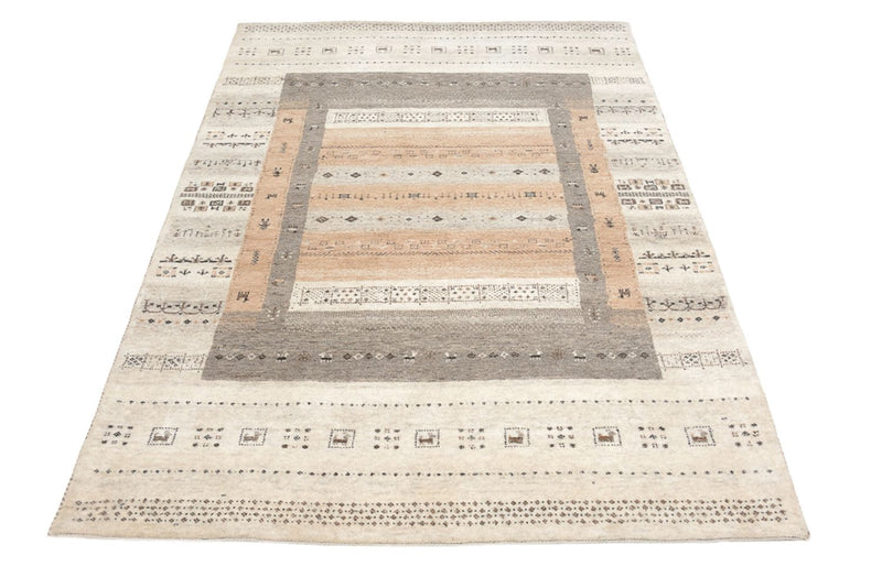 Gabbeh-mattan - Loribaft Indus - 299 x 205 cm - mörk beige