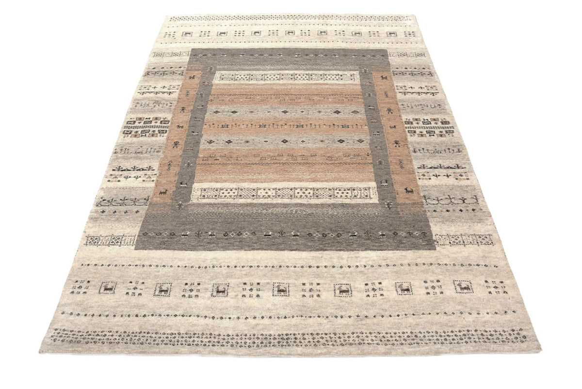 Gabbeh-mattan - Loribaft Indus - 302 x 248 cm - mörk beige