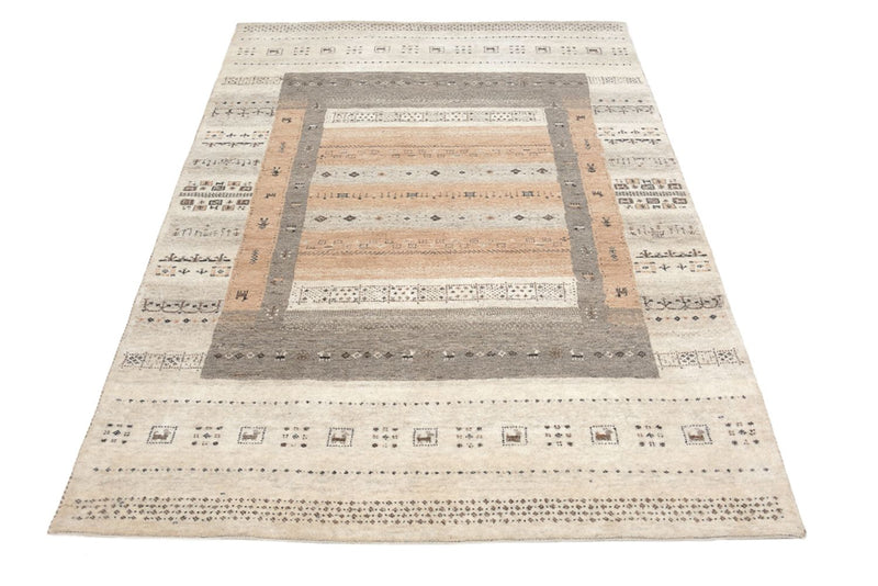 Gabbeh-mattan - Loribaft Indus - 302 x 248 cm - mörk beige