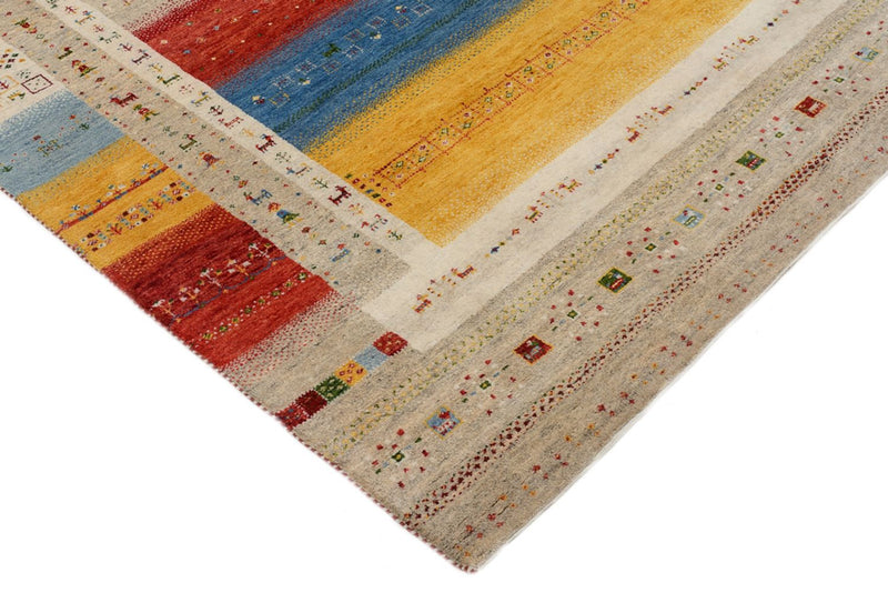 Gabbeh-mattan - Loribaft Indus - 236 x 173 cm - flerfärgad