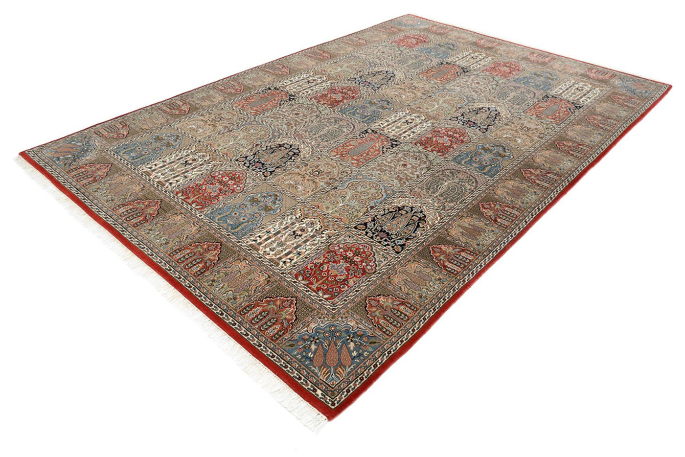 Indo Qom Mattan 306x211cm - Oriental Carpet