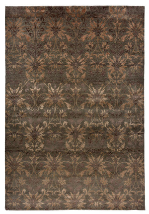 Designermatta - 302 x 204 cm - mörkbrun