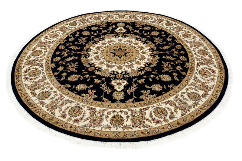 Orientaliska mattor - Tabriz runt  - 218 x 216 cm - mörkblå