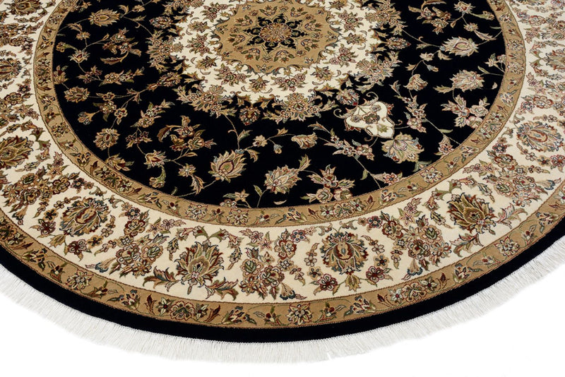 Orientaliska mattor - Tabriz runt  - 218 x 216 cm - mörkblå