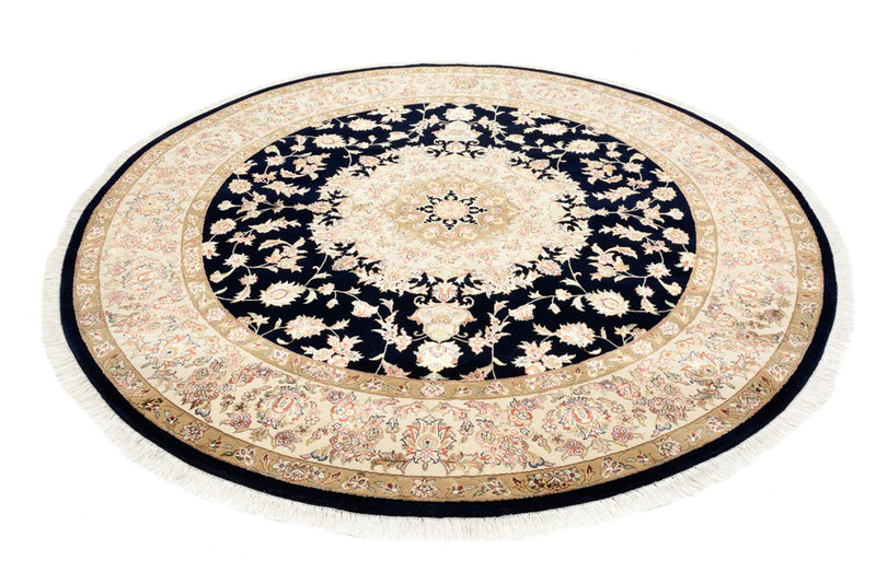 Orientaliska mattor - Tabriz runt  - 218 x 216 cm - mörkblå