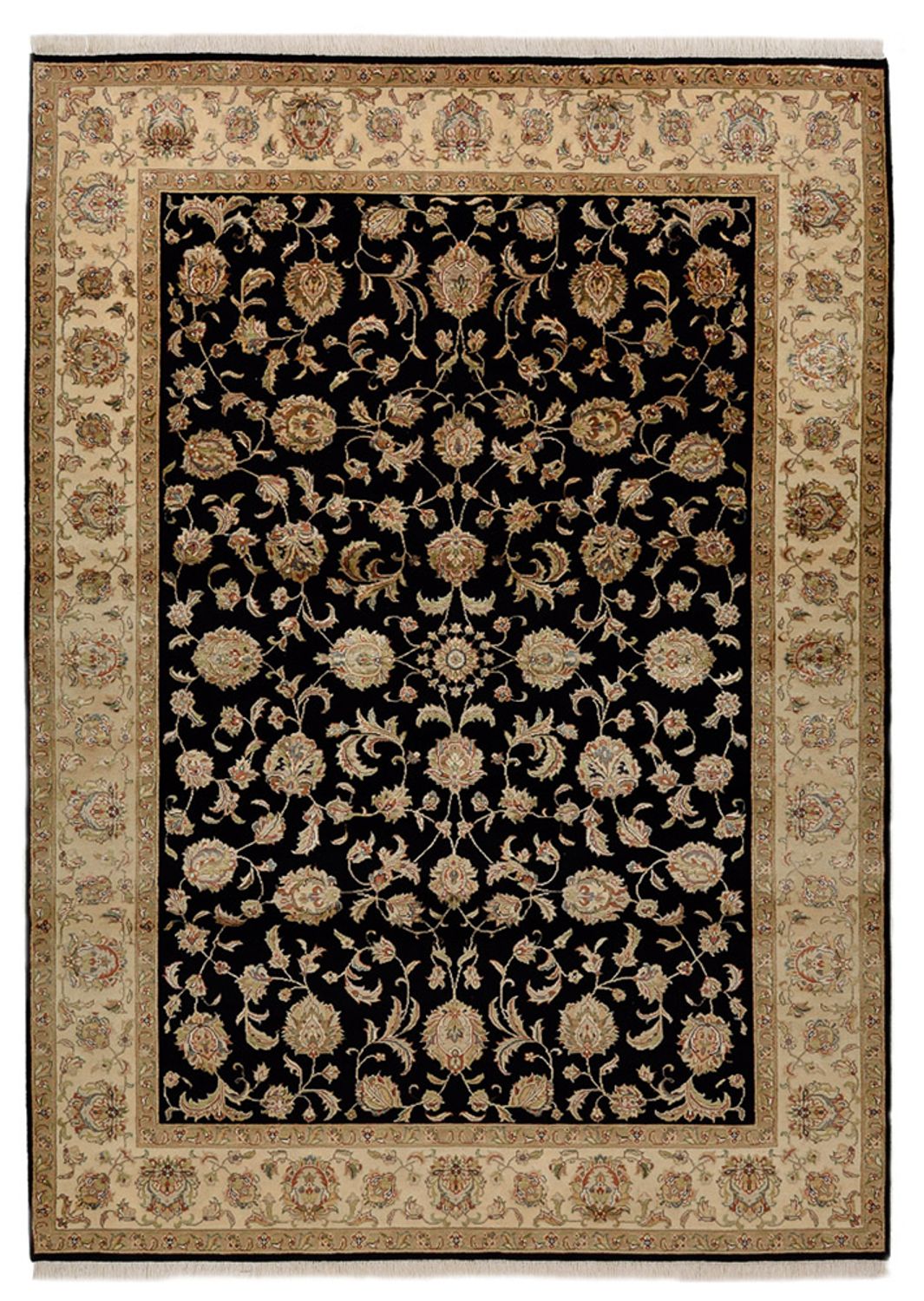 Orientaliska mattor - Tabriz - 214 x 155 cm - mörkblå