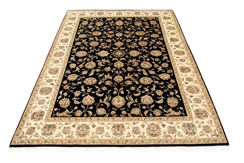 Orientaliska mattor - Tabriz - 214 x 155 cm - mörkblå