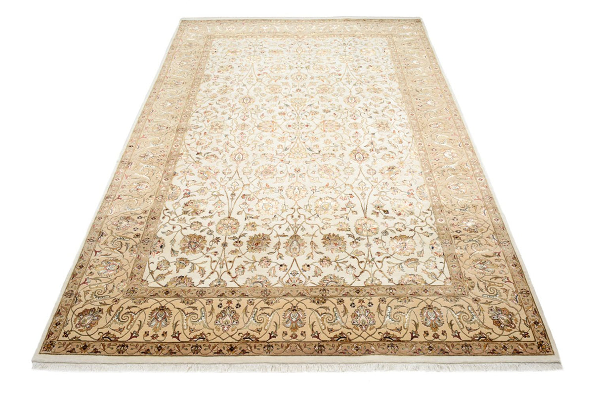 Orientaliska mattor - Tabriz - 307 x 215 cm - grädde