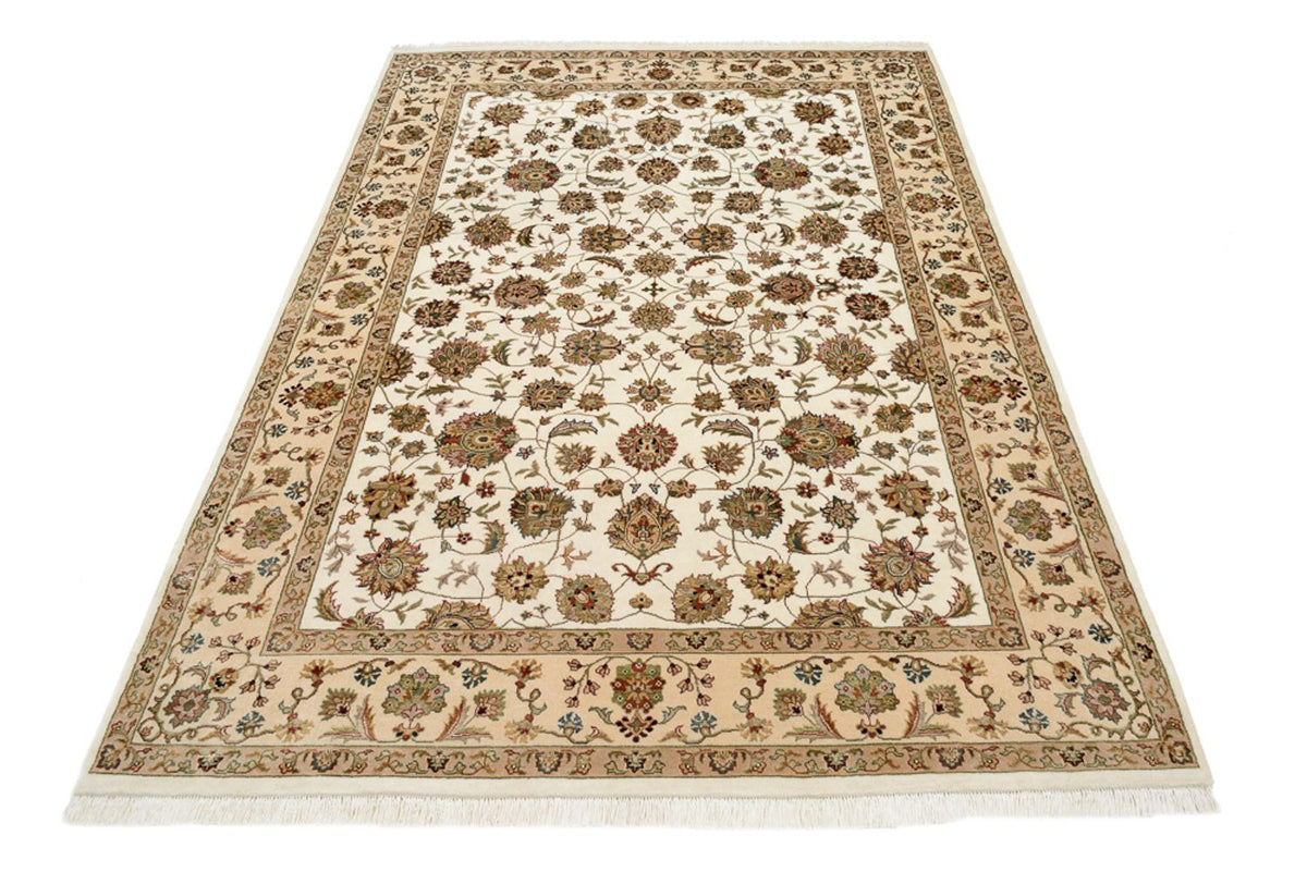 Orientaliska mattor - Tabriz - 210 x 153 cm - grädde