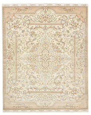 Orientaliska mattor - Tabriz - 309 x 247 cm - grädde